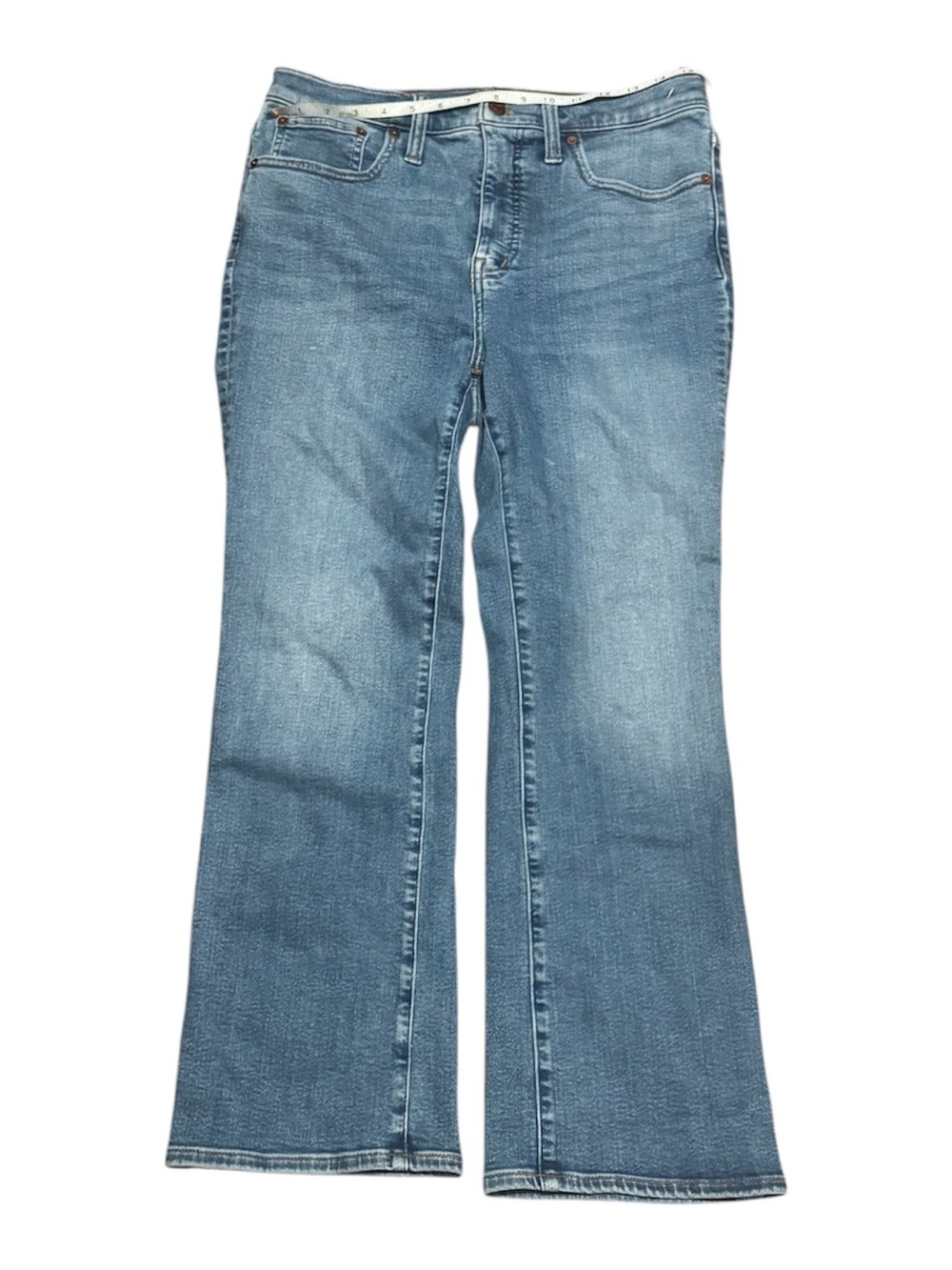 Madewell Cali Demi Boot Jeans in Dorrance Wash TENCEL Denim Edition NWT - Picture 6 of 14